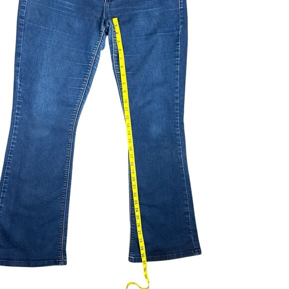 CLUBE Jeans Luigi Bertolli Flare Leg Stretchy Dark Wash SZ EU 42 = US 16 - Picture 9 of 12